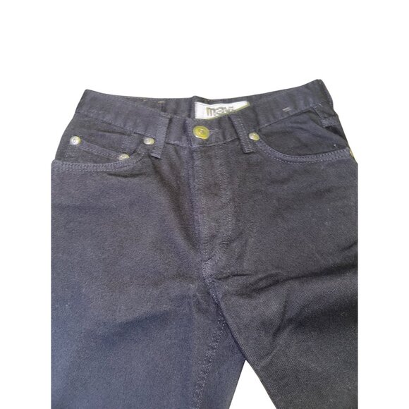 Mavi Molly Flare Jeans 29/32 Low Rise Button Fly‎ Black 100% Cotton Frayed Hem - Picture 6 of 11